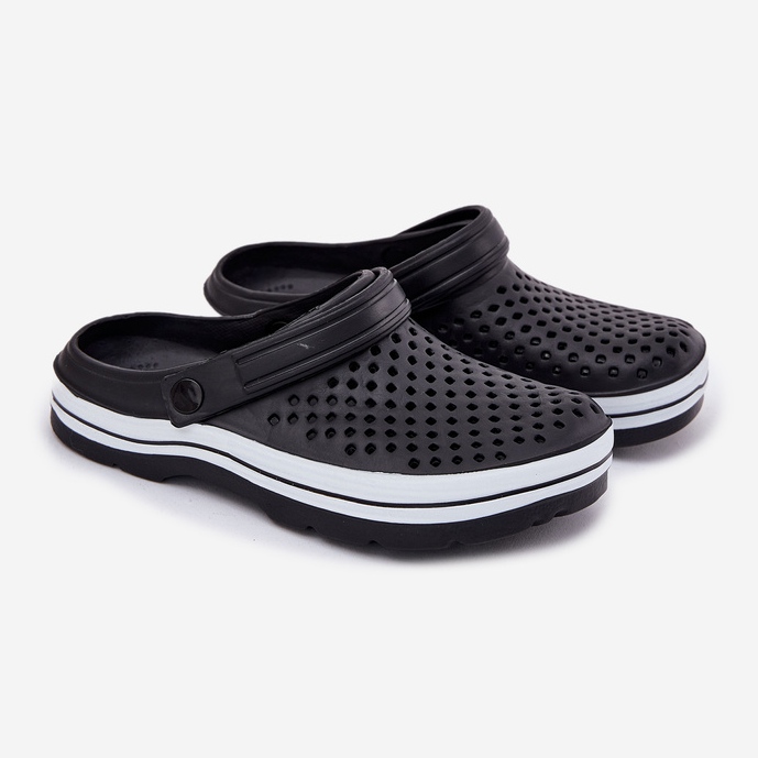 EVento Black men's foam slippers 1