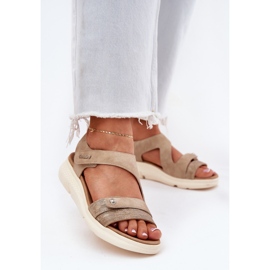 EVento Women's Sandals On Wedge Beige 2