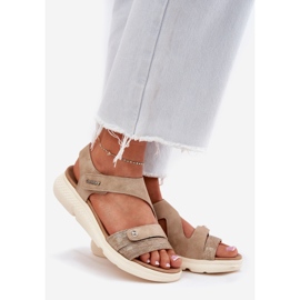 EVento Women's Sandals On Wedge Beige 1