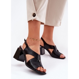 Elegant women's sandals on the Vinceza 62238 black post 2 Elegant women's sandals on the Vinceza 62238 black post 2
