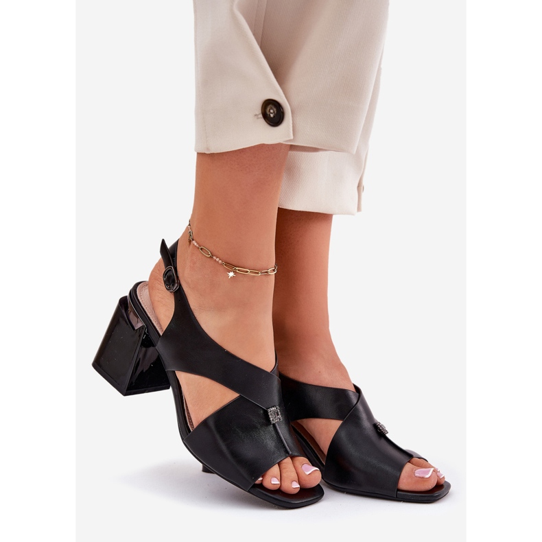 Elegant women's sandals on the Vinceza 62238 black post 1 Elegant women's sandals on the Vinceza 62238 black post 1