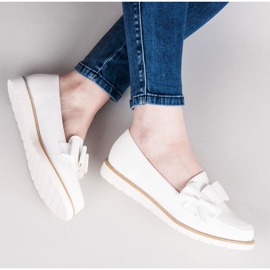 Vices Low shoes with a bow white 1