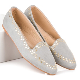 Vices Suede ballerinas grey 1