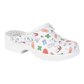 Vriston Women's shoes leather clogs Slippers with medical designs comfooty alice white 2