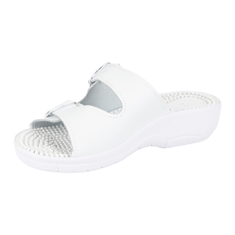 Vriston Women's shoes adjustable flaps Fakirki massaging with spikes Nadia white 2