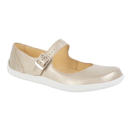 Barefoot women's ballerinas Olivier 1286 - leather shoes with golden buckle 1