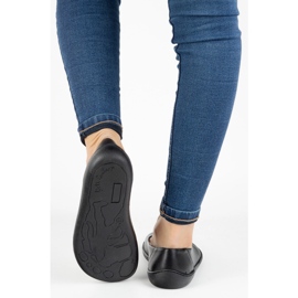 Olivier Barefoot women's minimalist leather shoes slip -in 1771pol black 2