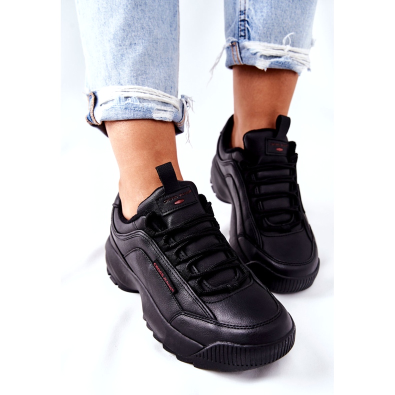 Women's sports shoes cross jeans black ee2r4134c 2