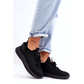 Women's slip -up black sports shoes 5