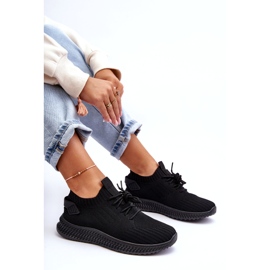 Women's slip -up black sports shoes 4