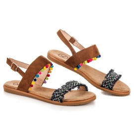 Kylie Flat sandals with a buckle multicolored 1