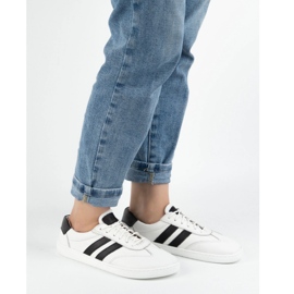 Women's leather shoes joker blackorwhite white - minimalist sneakers Olivier 2