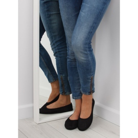 Black mesh ballerinas JX56 black 1