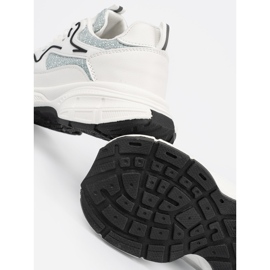 Shelvt White and green sneakers with decorative inserts 1 Shelvt White and green sneakers with decorative inserts 1