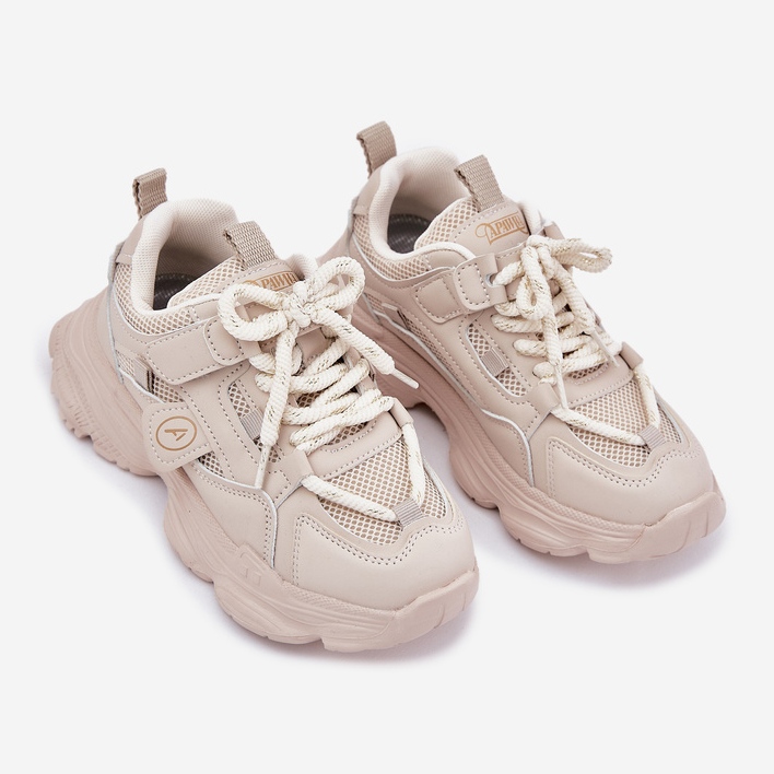 Inna Children's sneakers on the platform beige 2