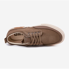 Material Men's Big Star RR174064 Khaki sneakers green 2