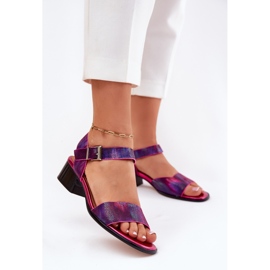 Maciejka n6802-15 leather football sandals pink 2 Maciejka n6802-15 leather football sandals pink 2