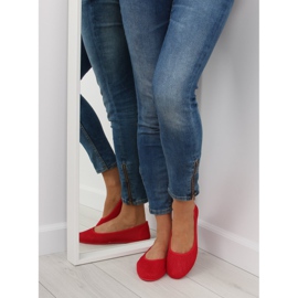 Red mesh ballerinas JX56 Red 1