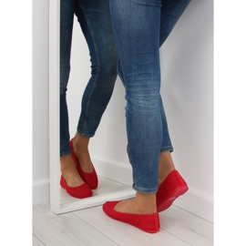 Red mesh ballerinas JX56 Red 2