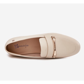 Women's leather shoes maciejka K6809-04 beige 2