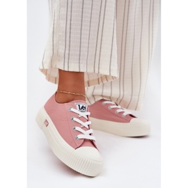 Women's sneakers on the platform Lee Isla C Women Low 50251001 pink 2 Women's sneakers on the platform Lee Isla C Women Low 50251001 pink 2