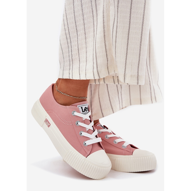 Women's sneakers on the platform Lee Isla C Women Low 50251001 pink 1 Women's sneakers on the platform Lee Isla C Women Low 50251001 pink 1
