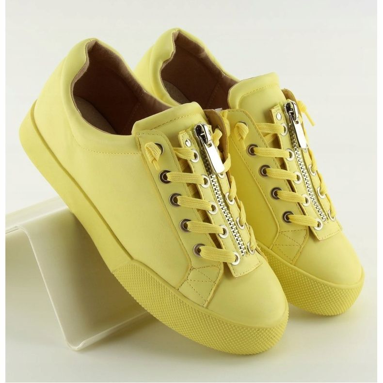 Yellow women's sneakers 7209 Yellow 1