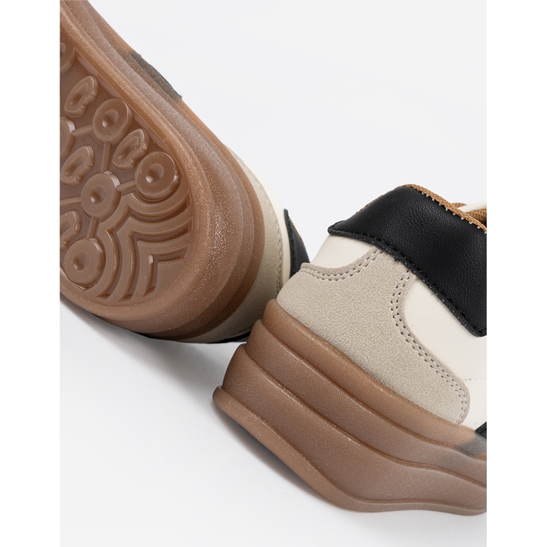 Shelvt Women's beige sports shoes 2 Shelvt Women's beige sports shoes 2