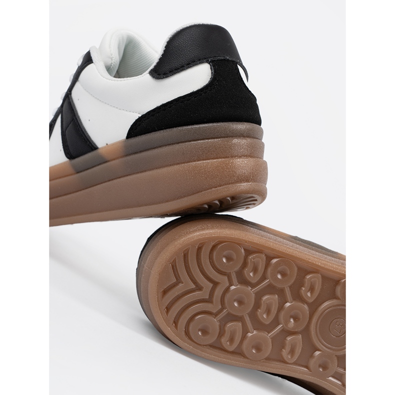 Shelvt Black and white platform sneakers 2 Shelvt Black and white platform sneakers 2