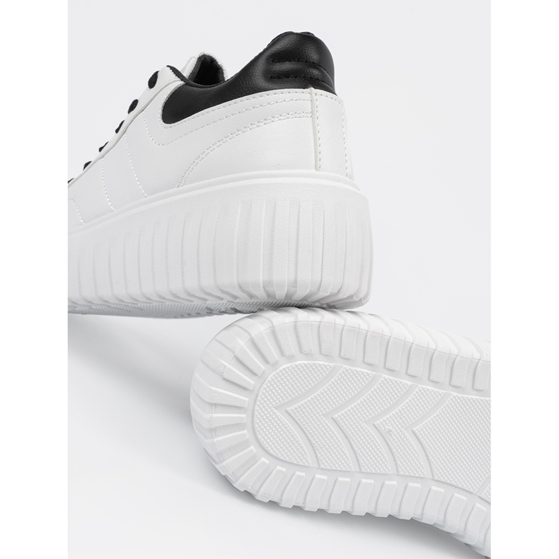 Shelvt Women's white sports shoes 1