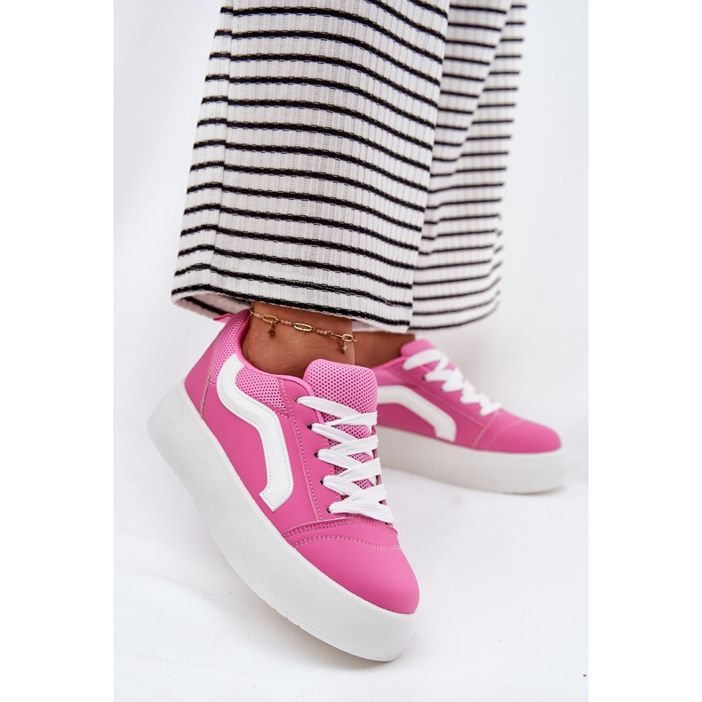 Inna Women's sneakers on the platform fuchsia pink 2