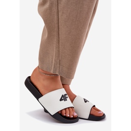 Women's flip flops 4f 4frm00fslif010-10s white 1