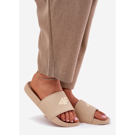 Women's 4FRMM00FSLIF010-83S beige flip-flops 1