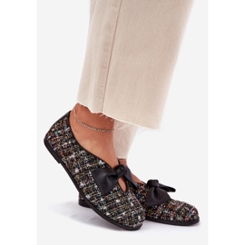 Leather ballerinas with Laura Messi 2921 Black bow 1 Leather ballerinas with Laura Messi 2921 Black bow 1