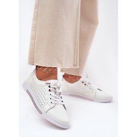 S.Barski Women's leather shoes S. Barski LR51-587 White 2