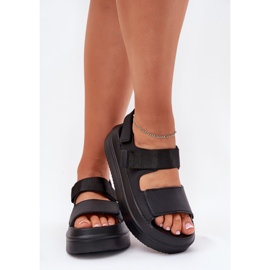 Inna Women's sandals on the platform with Velcro black 2