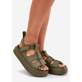 Inna Women's sandals on the green platform 1