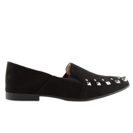 Black loafers lordsy with studs 1415 Black 1