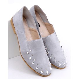 Gray loafers lordsy with studs 1415 Gray grey 1