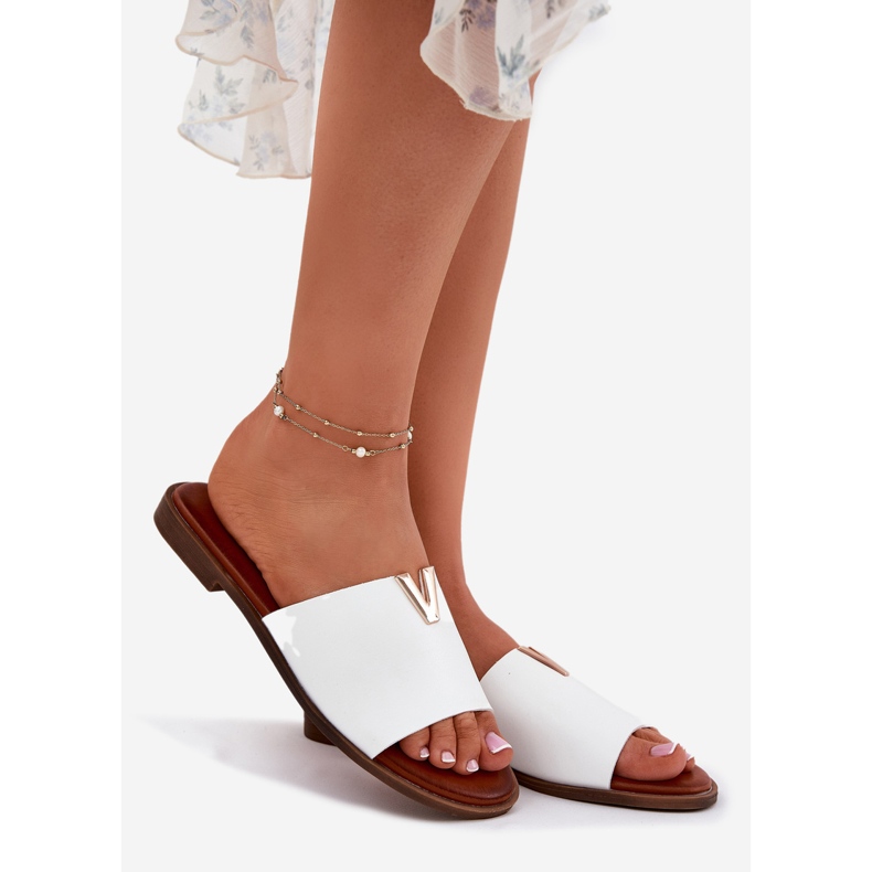 EVento Flat -heeled Eco Women's Summies White 1 EVento Flat -heeled Eco Women's Summies White 1