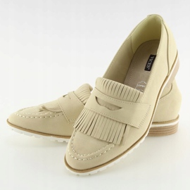 Women's beige loafers 1174 Beige 5
