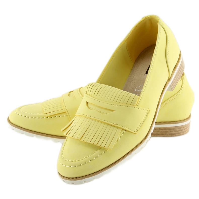 Yellow yellow loafers for women 2