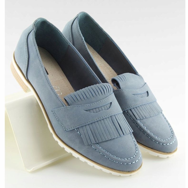 Women's blue loafers 1174 Navy 1