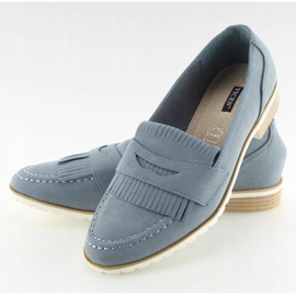 Women's blue loafers 1174 Navy 2