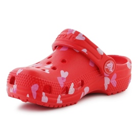 Crocs classic vday clog t 209755-6zr flip-flops red 2