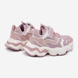 Inna Children's sneakers on a thick sole pink 2