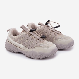 Inna Children's sneakers with light beetle beige 1