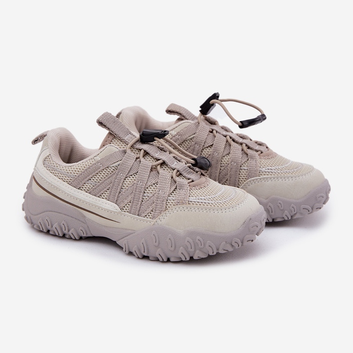 Inna Children's sneakers with light beetle beige 2
