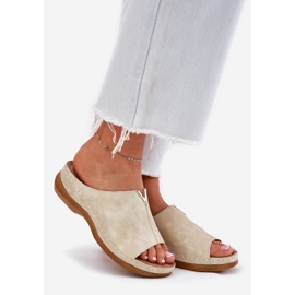 EVento Comfortable women's golden wedges 1 EVento Comfortable women's golden wedges 1