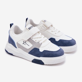 Lightweight baby sneakers big star rr374053 white and blue 1